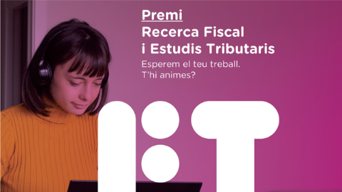 Cartell del Premi Recerca Fiscal i Estudis Tributaris